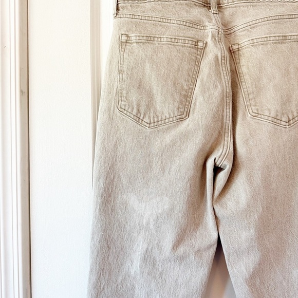 ABERCROMBIE & FITCH The 90’s Straight Ultra High Rise Jeans In Oat - Picture 11 of 12